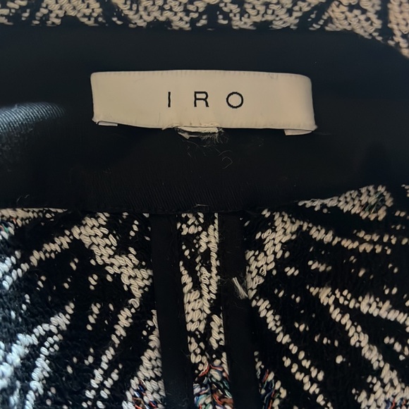 IRO Kroe Red and Black Aztec Tapestry Open Jacket - Picture 7 of 7